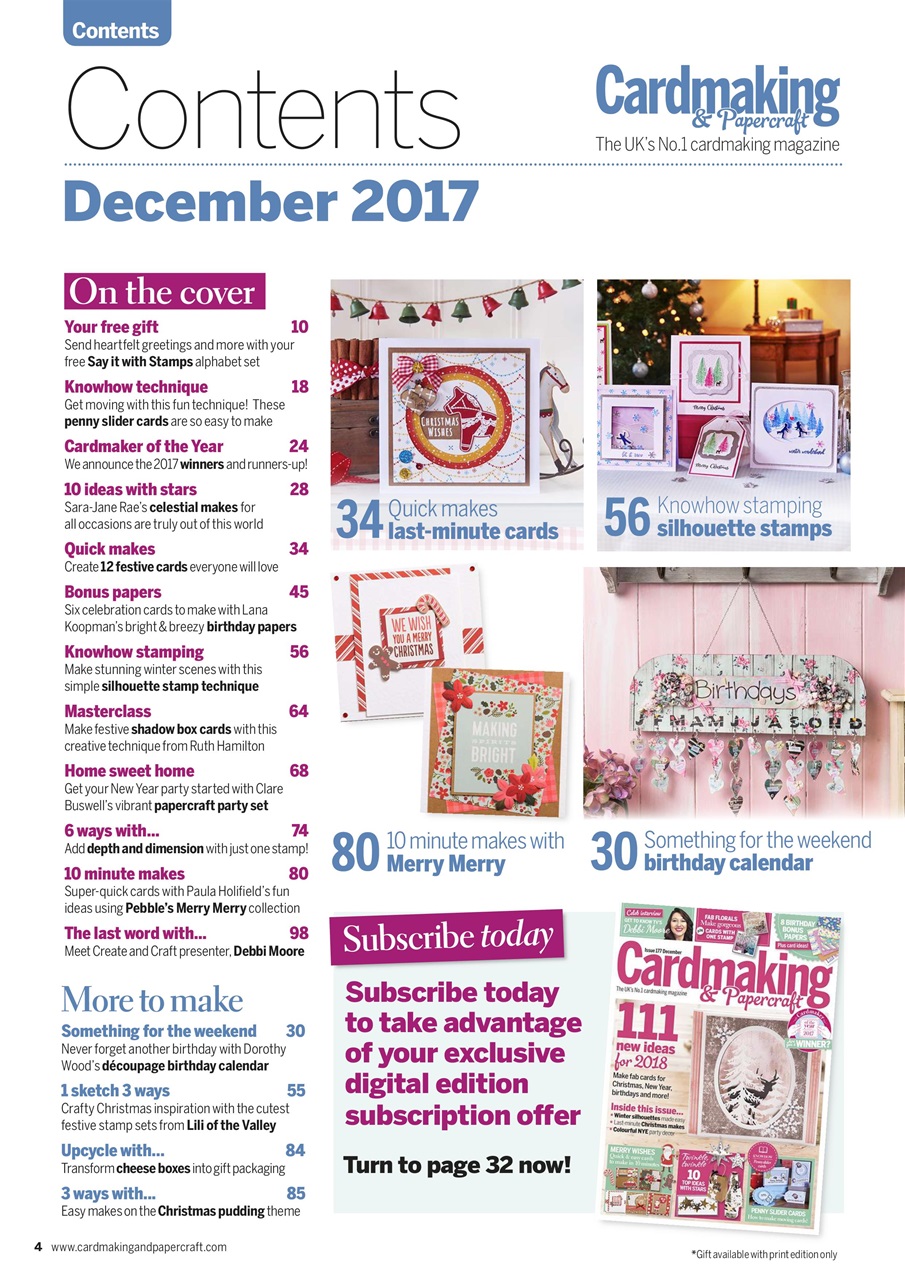 Cardmaking & Papercraft Preview Pages