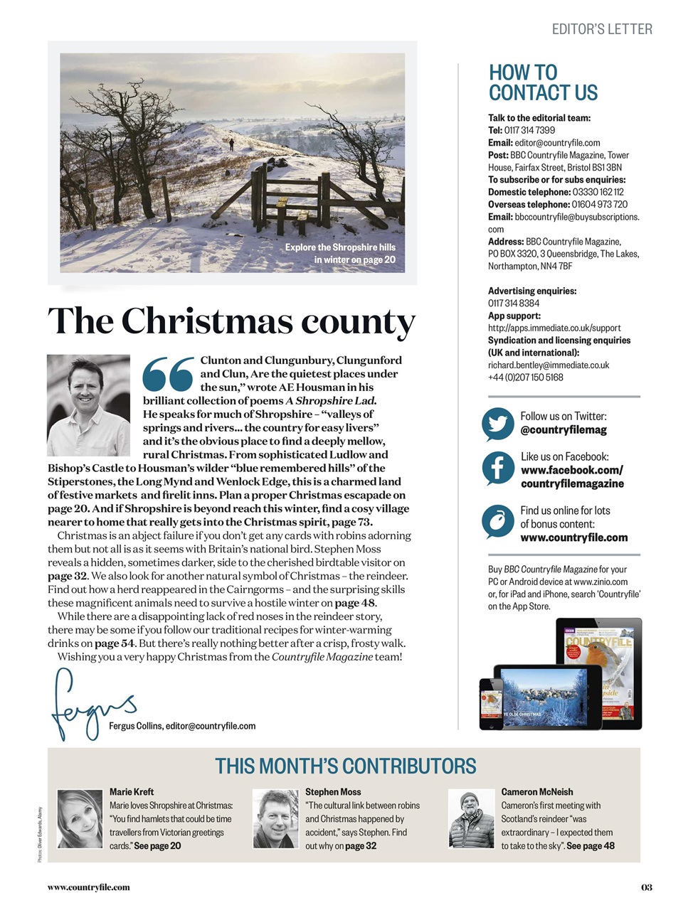 BBC Countryfile Magazine Preview Pages