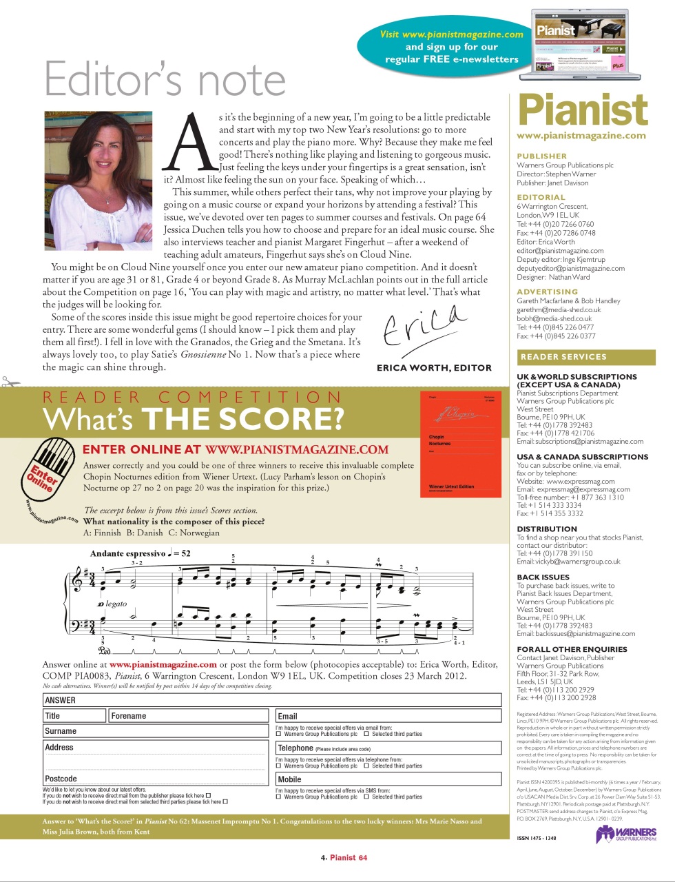 Pianist Preview Pages