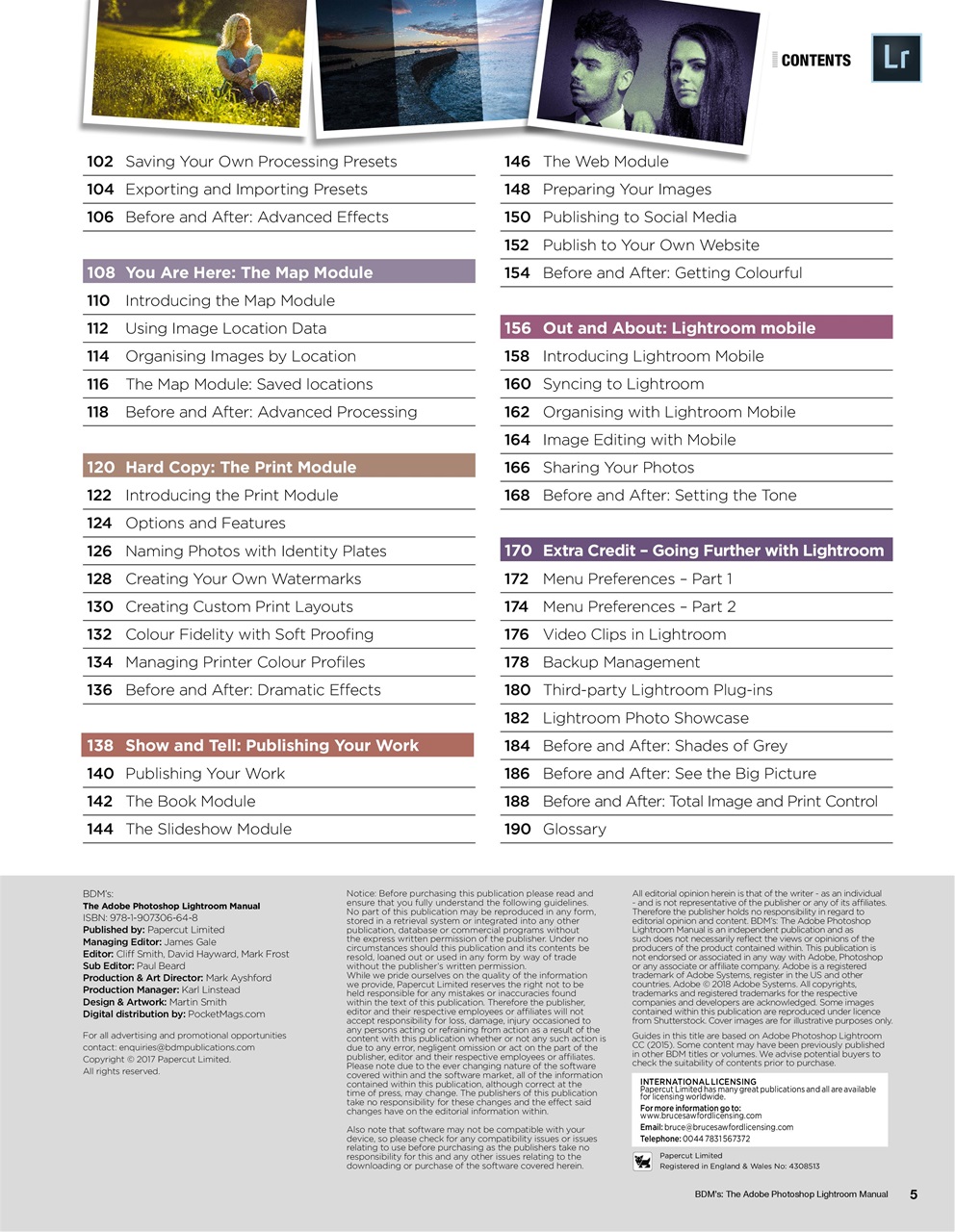 The Adobe Photoshop Lightroom Manual Preview Pages