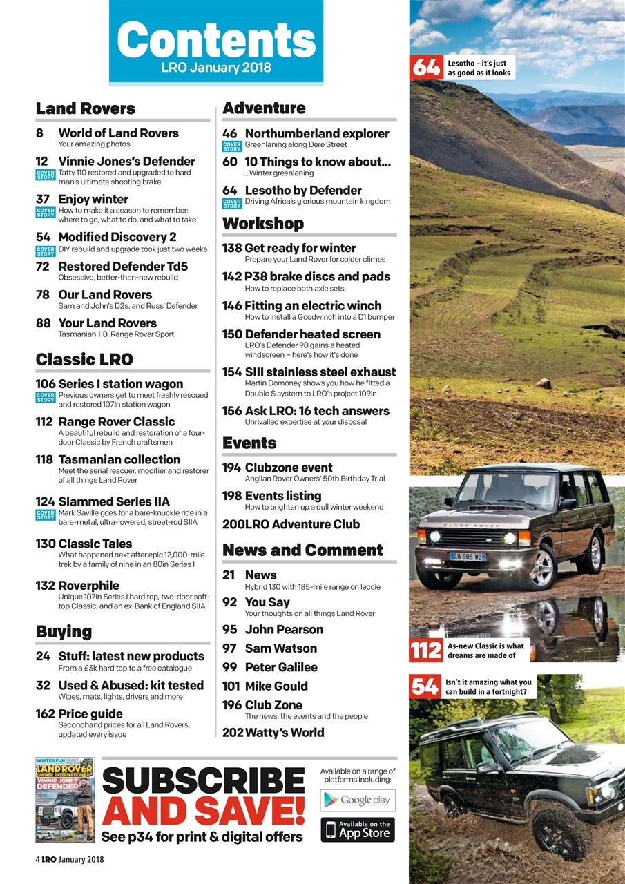 Land Rover Owner Preview Pages