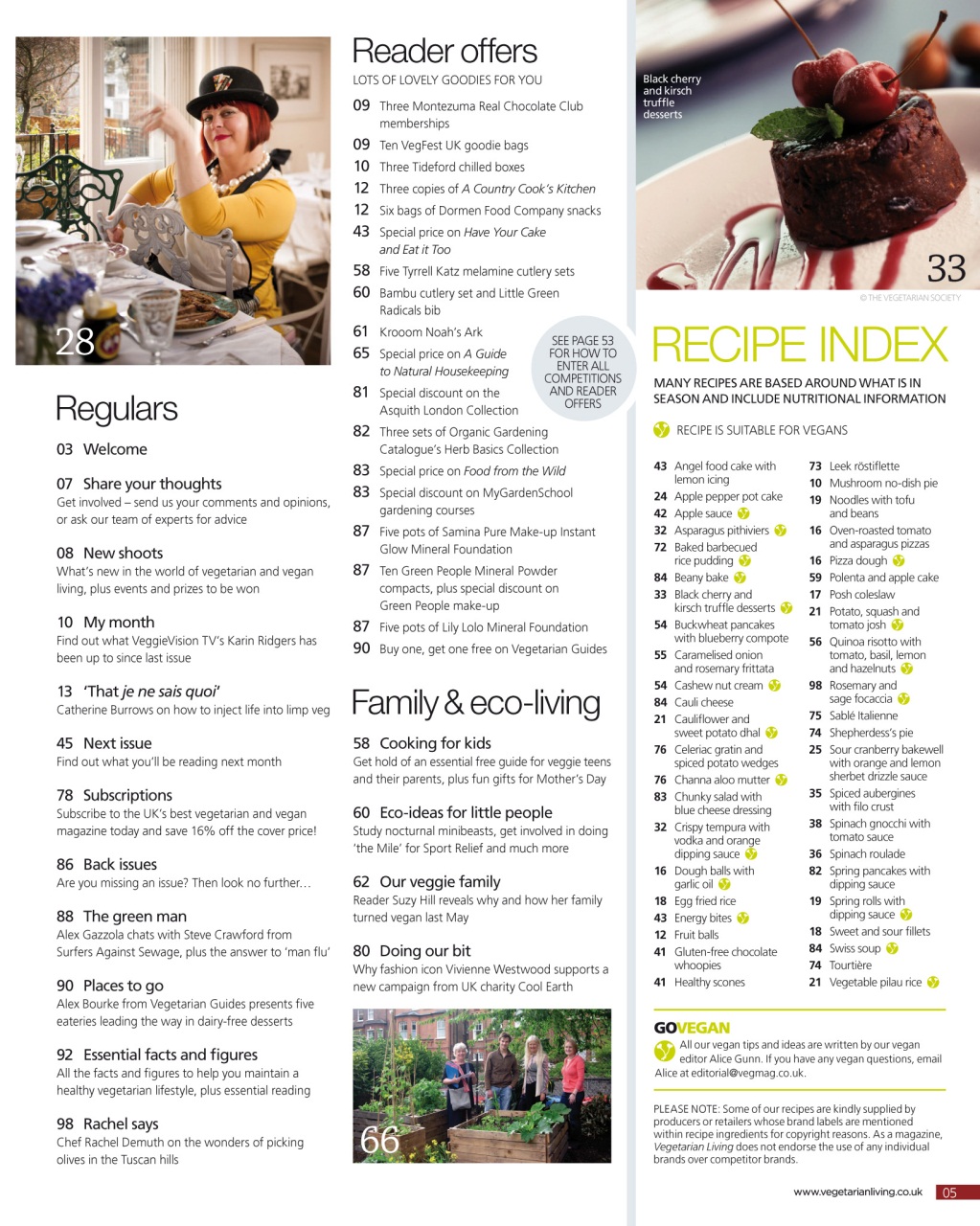 Vegetarian Living Preview Pages