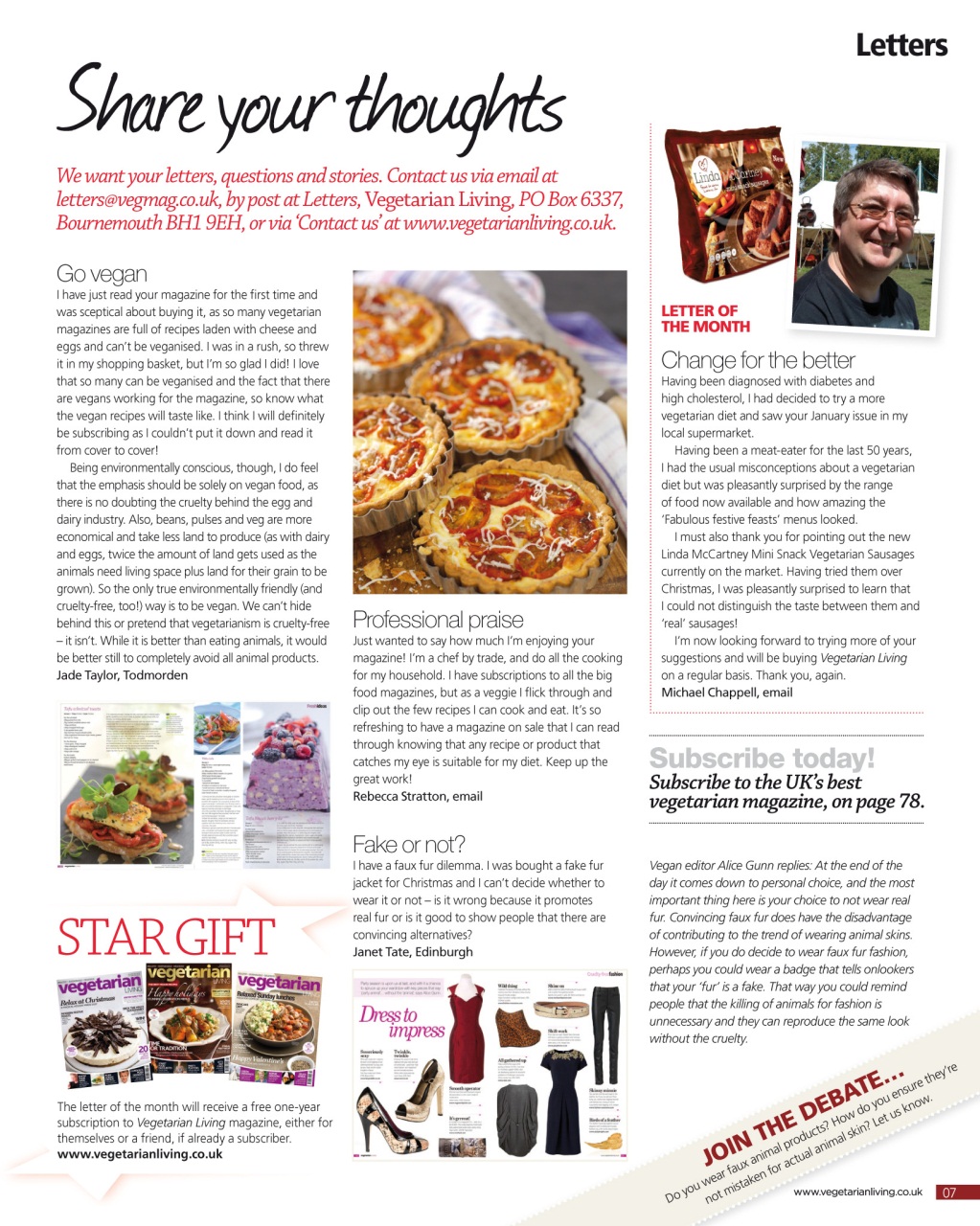 Vegetarian Living Preview Pages