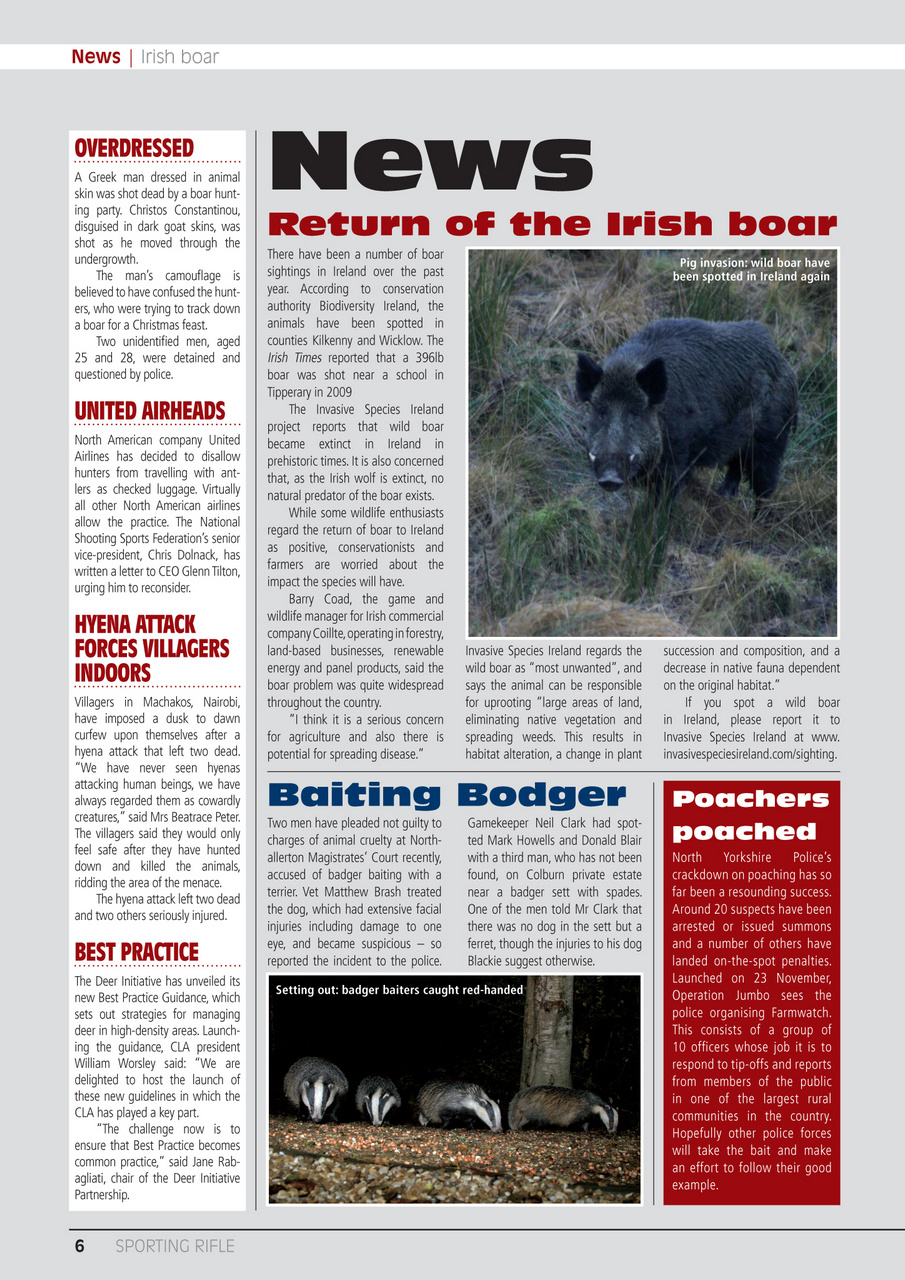 Sporting Rifle Preview Pages