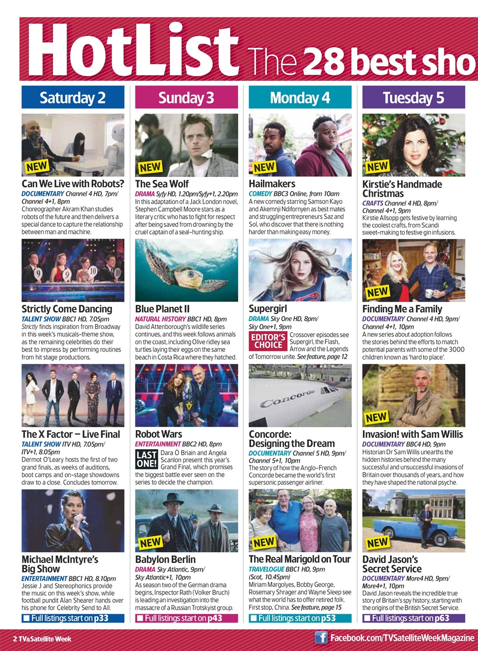 TV & Satellite Week Preview Pages