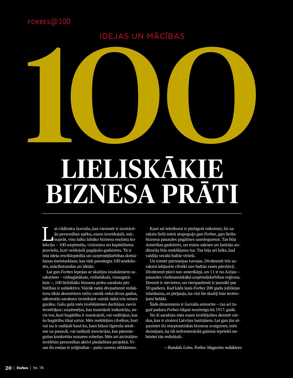 Forbes Latvia Preview Pages