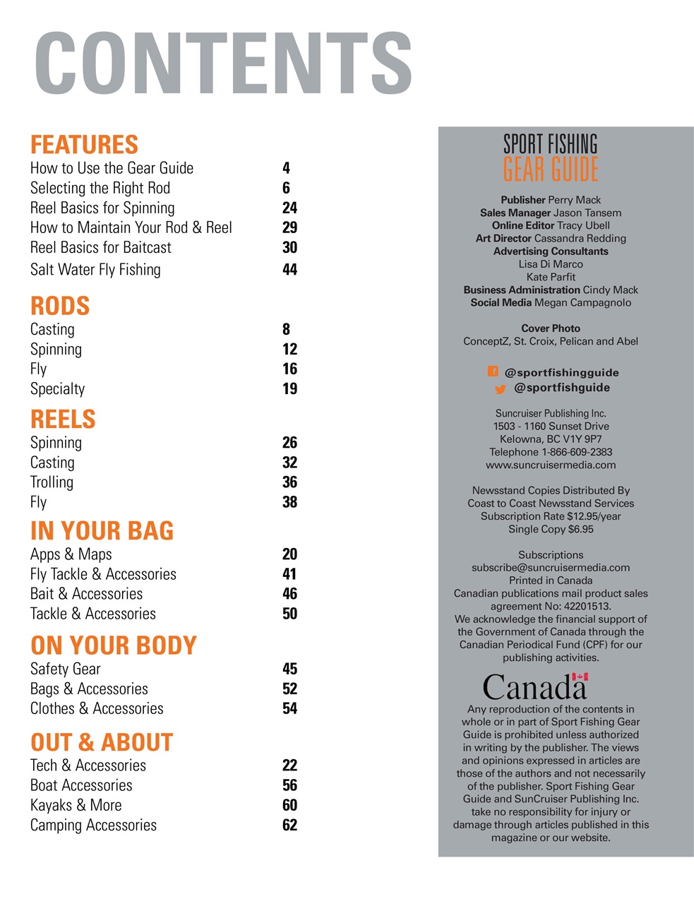 Sport Fishing Guides Preview Pages