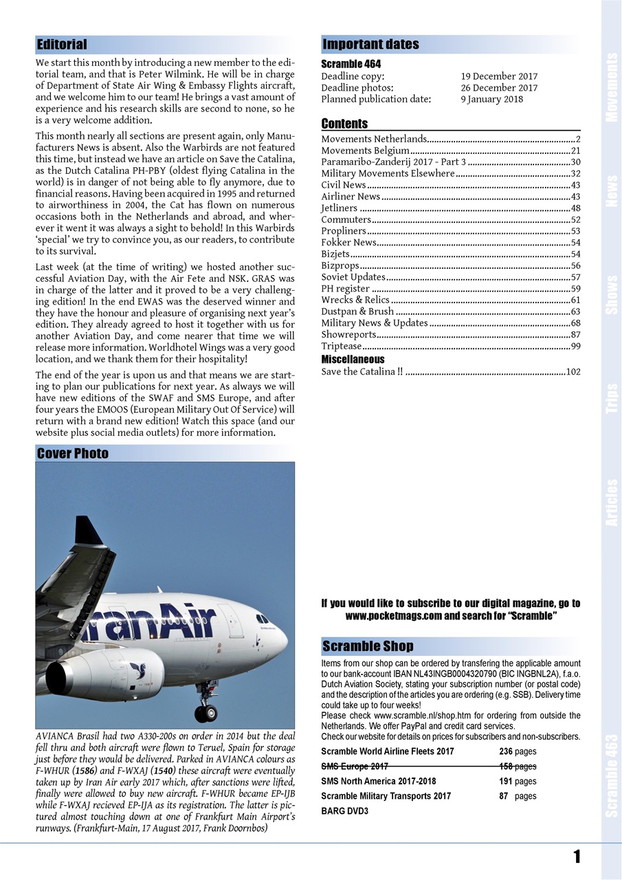 Scramble Magazine Preview Pages