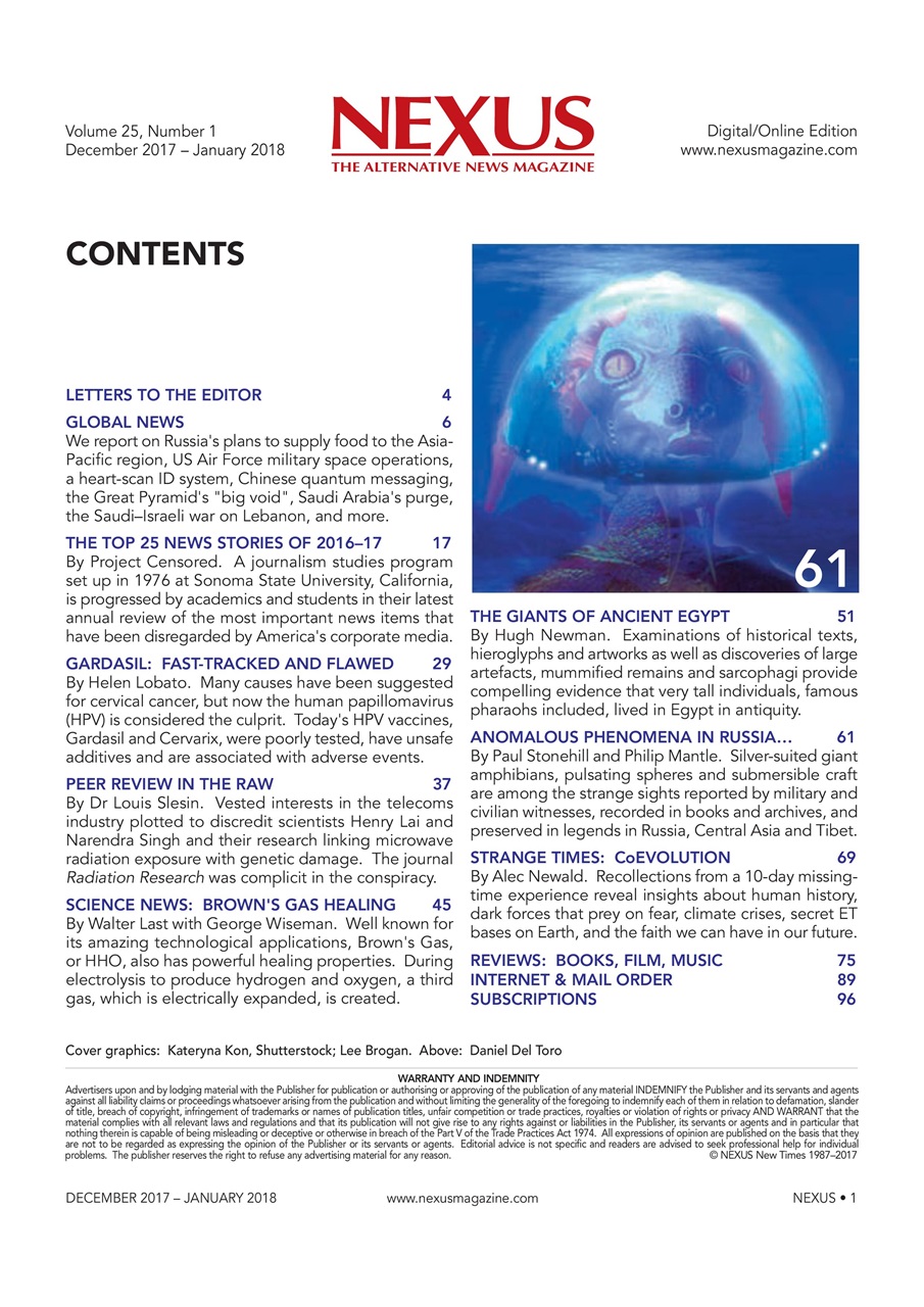Nexus Magazine Preview Pages