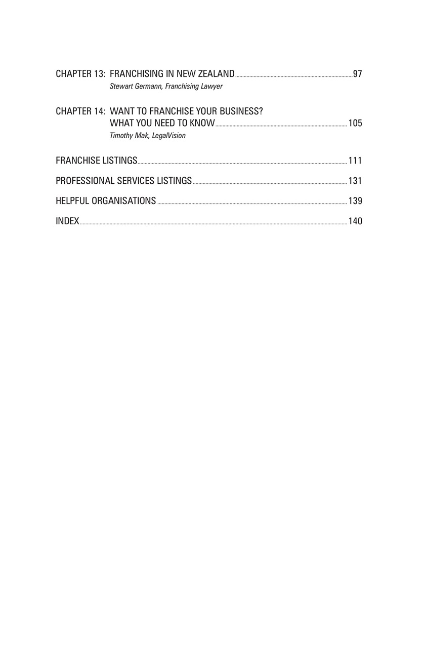 Business Franchise Guide Preview Pages