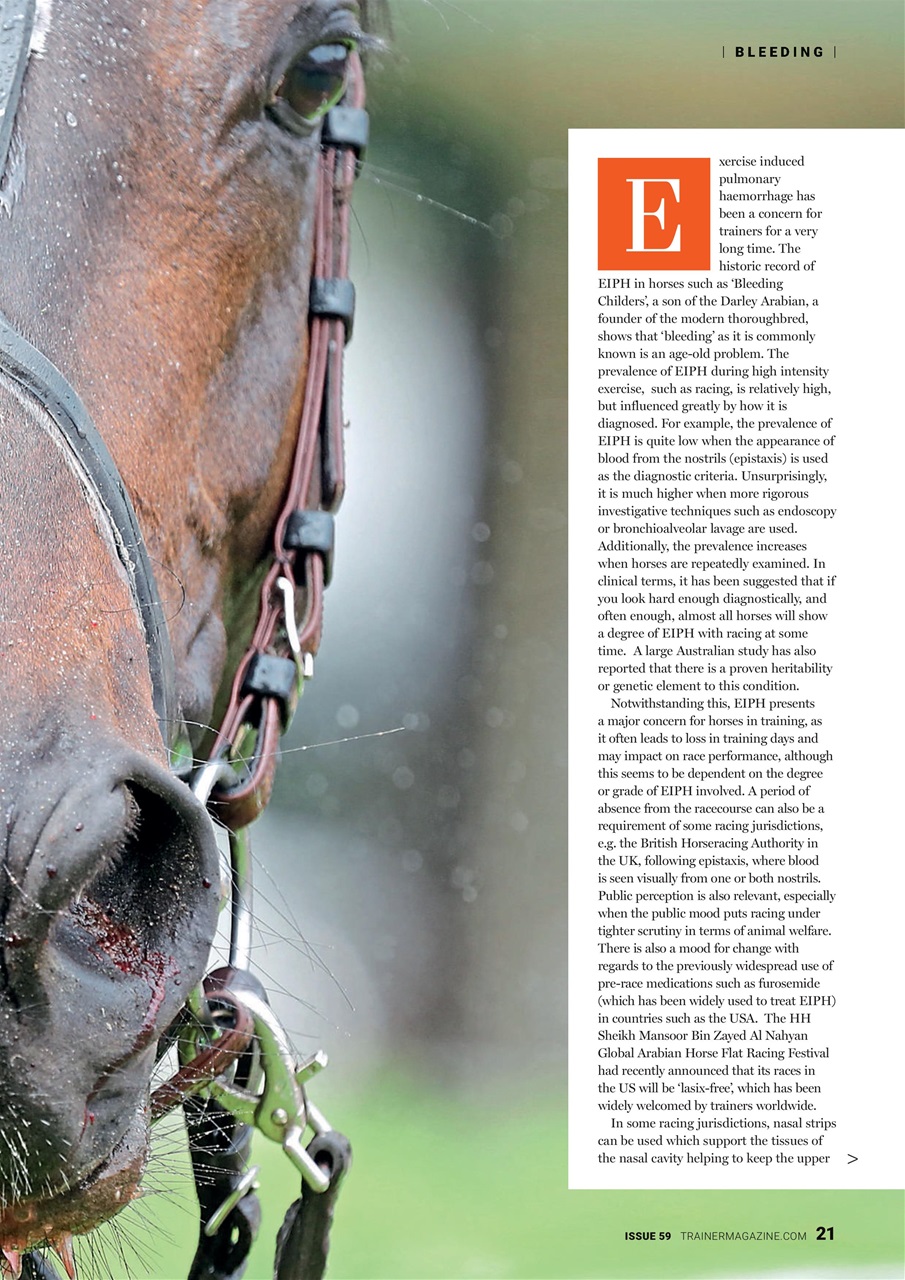 European Trainer Magazine - horse racing Preview Pages