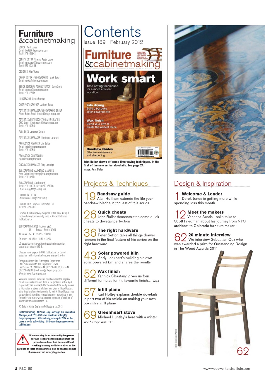 Furniture & Cabinetmaking Preview Pages