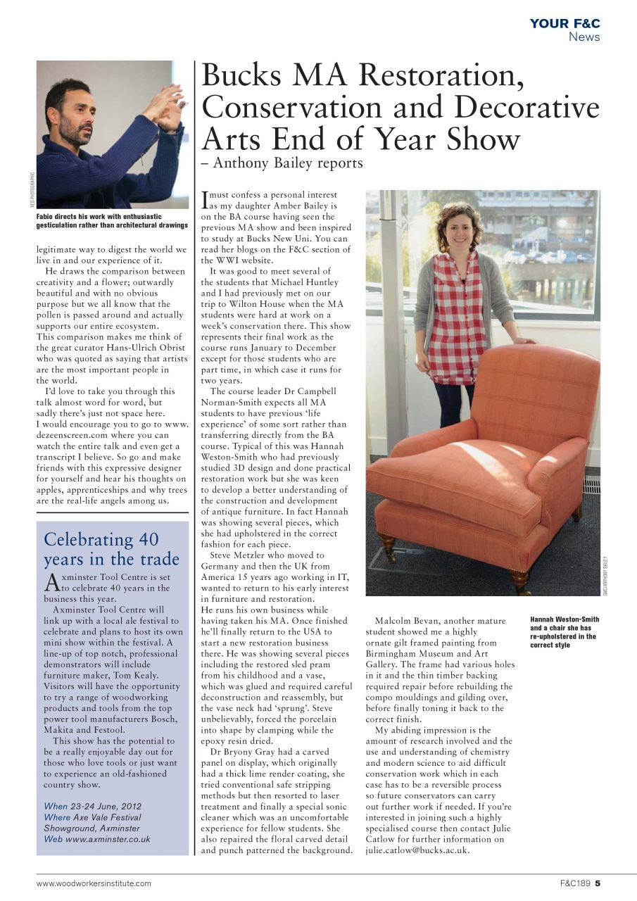 Furniture & Cabinetmaking Preview Pages