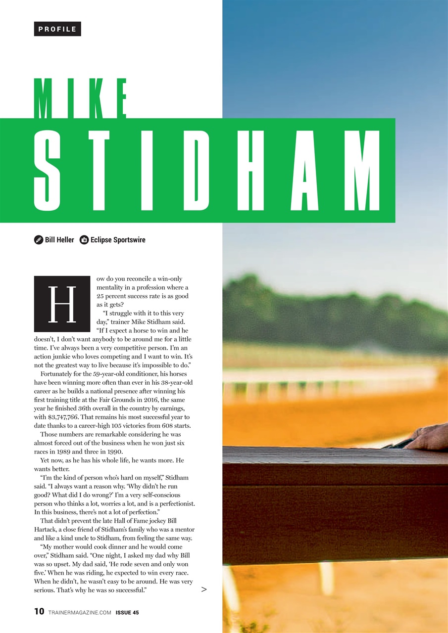 North American Trainer Magazine - horse racing Preview Pages