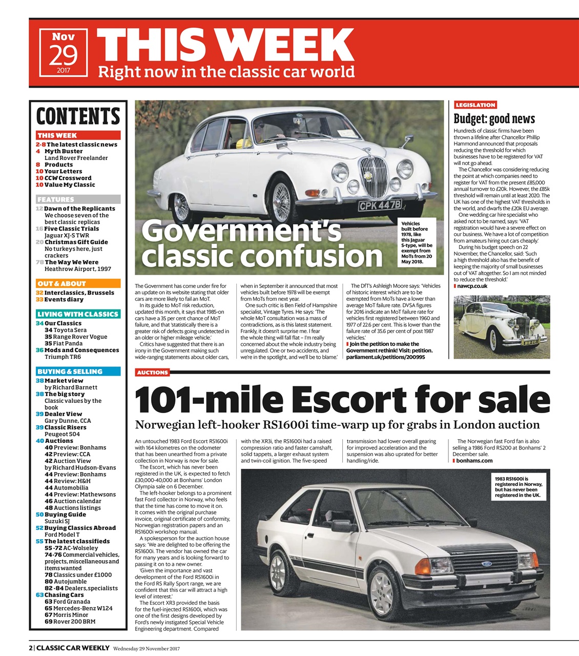 Classic Car Weekly Preview Pages