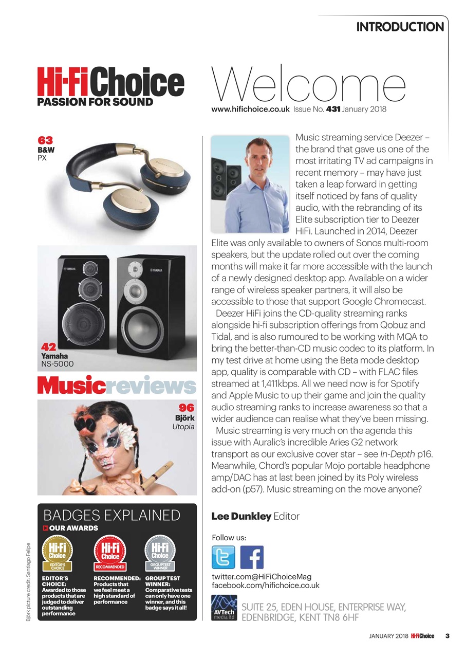 Hi-Fi Choice Preview Pages