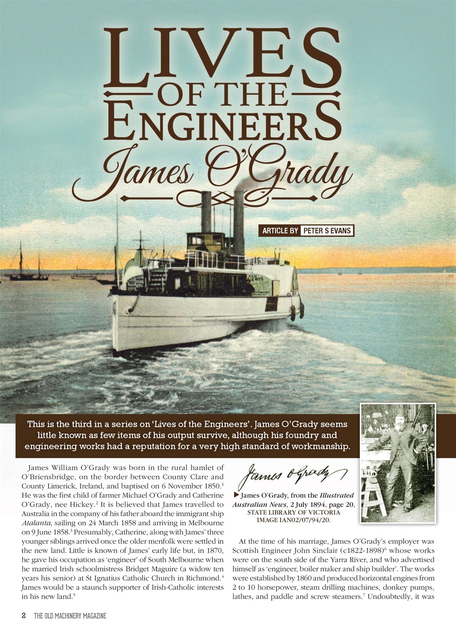 The Old Machinery Magazine Preview Pages