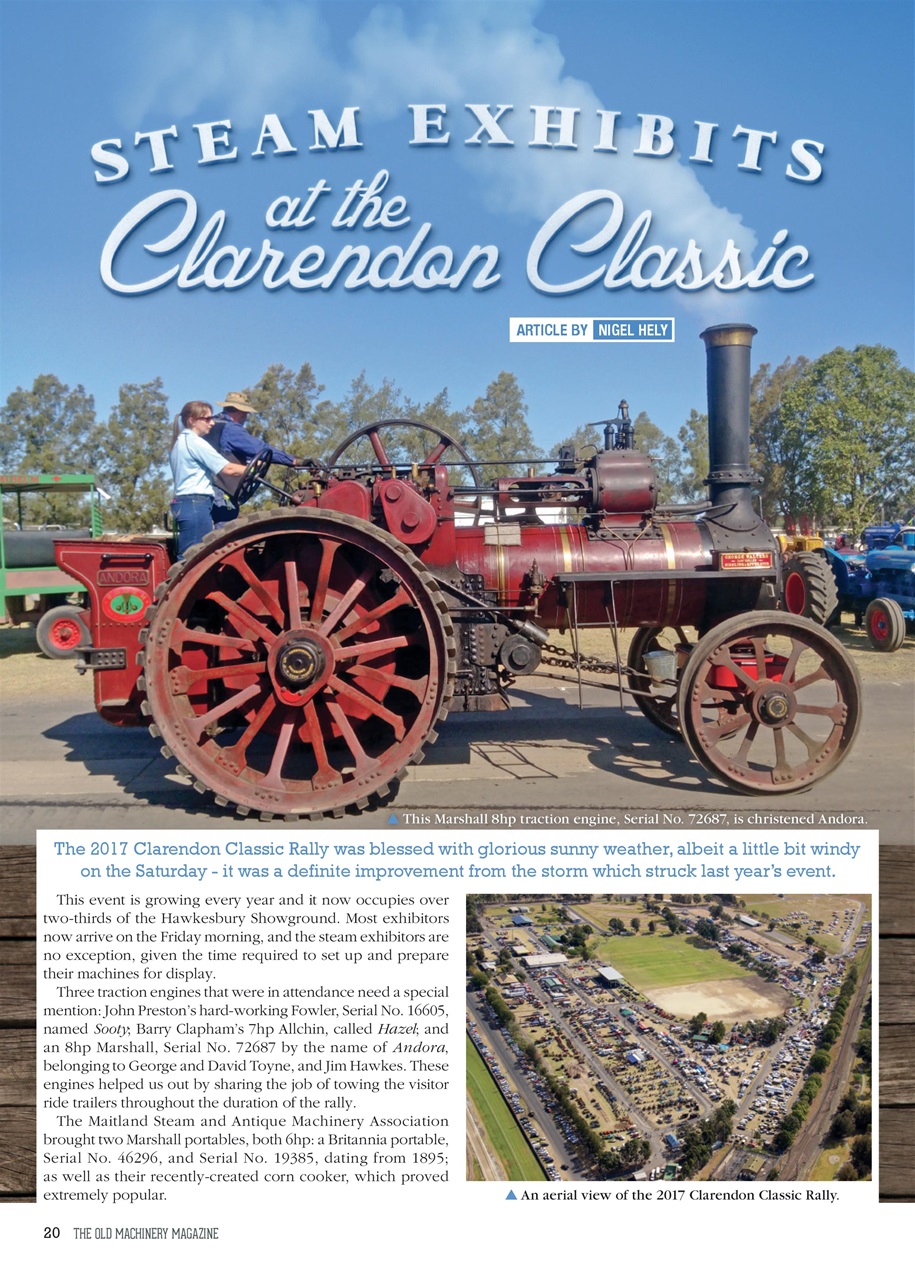 The Old Machinery Magazine Preview Pages