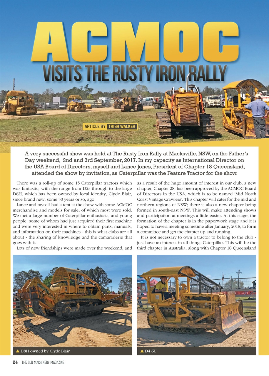 The Old Machinery Magazine Preview Pages