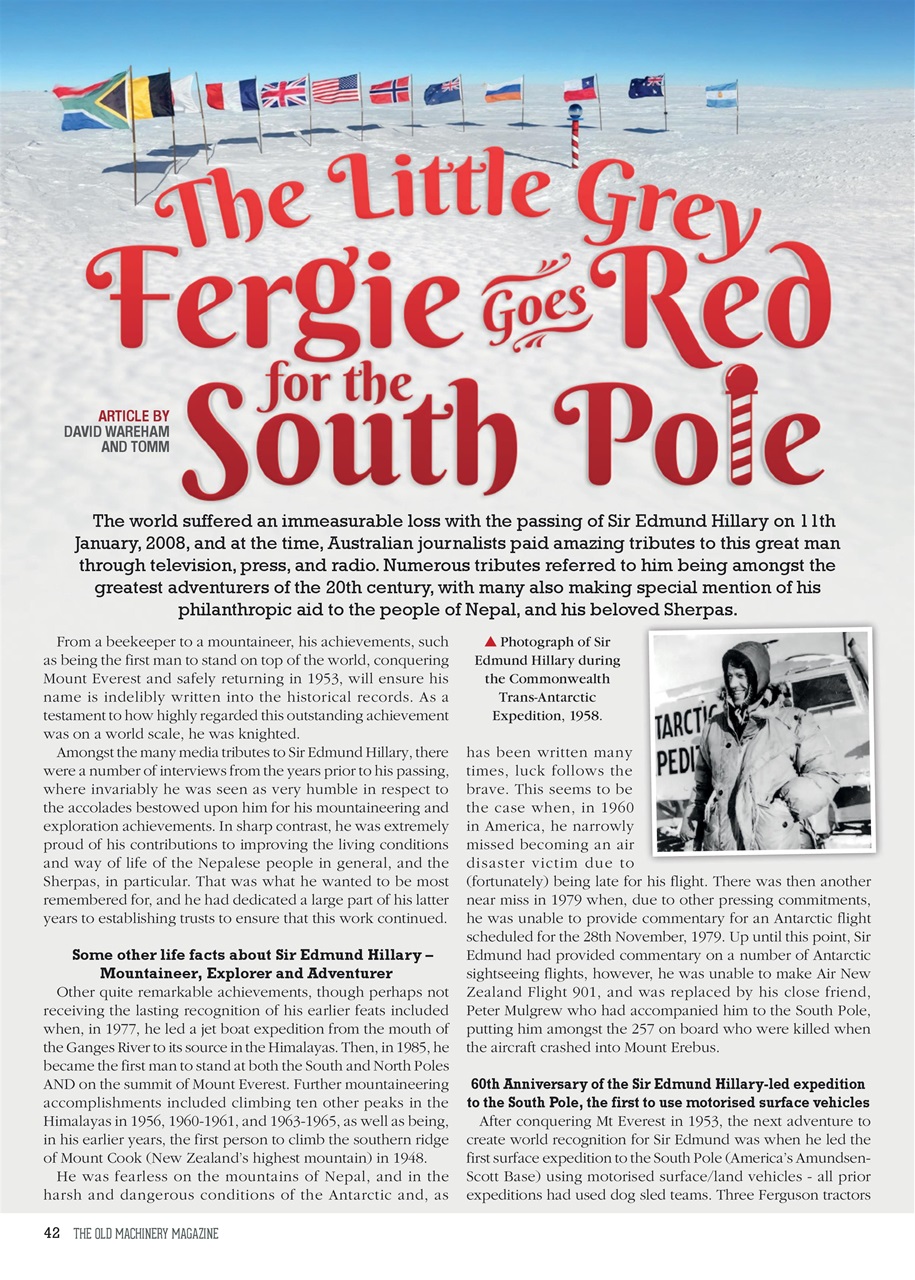 The Old Machinery Magazine Preview Pages