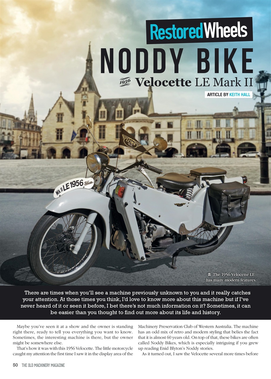 The Old Machinery Magazine Preview Pages