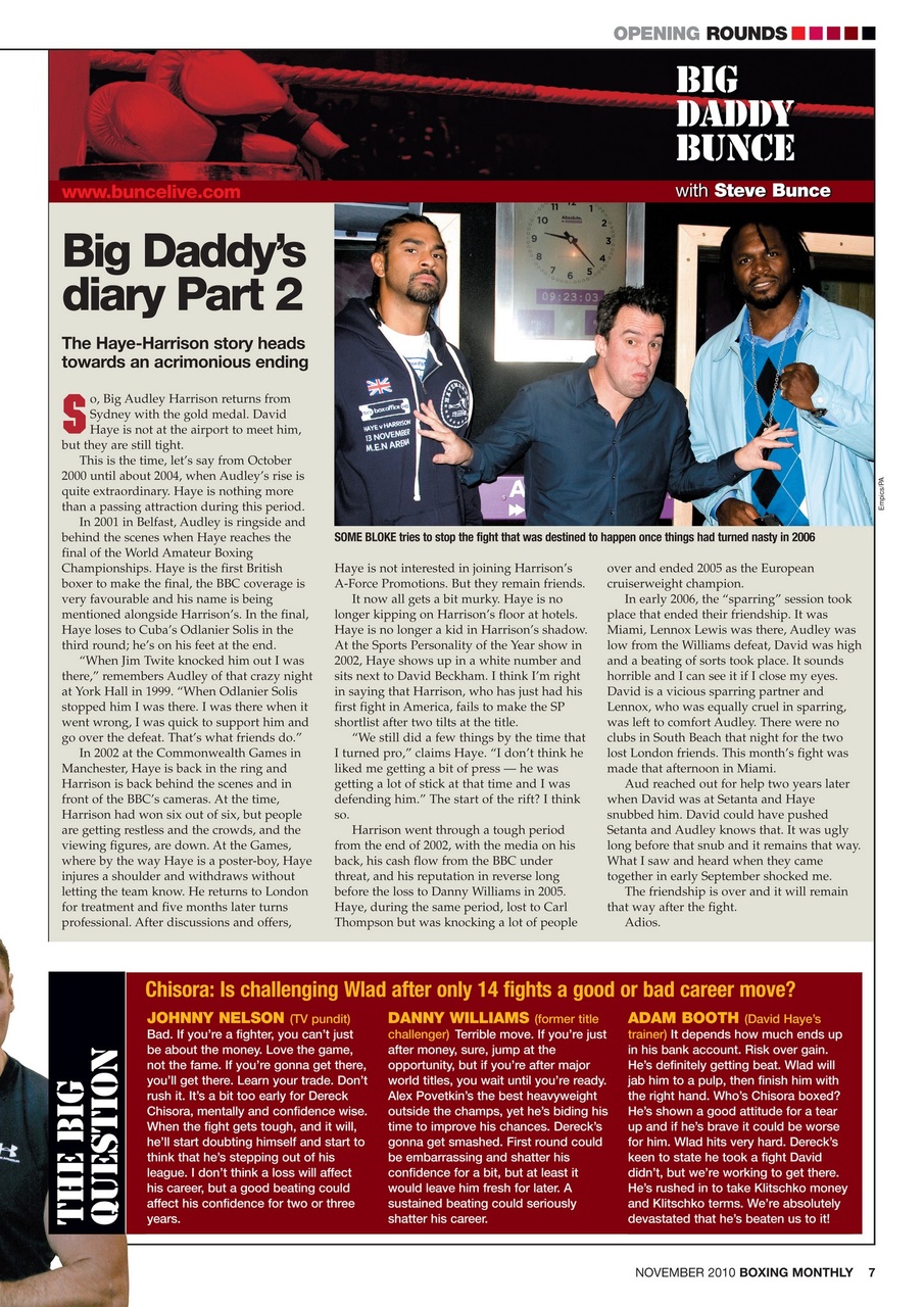 Boxing Monthly Preview Pages