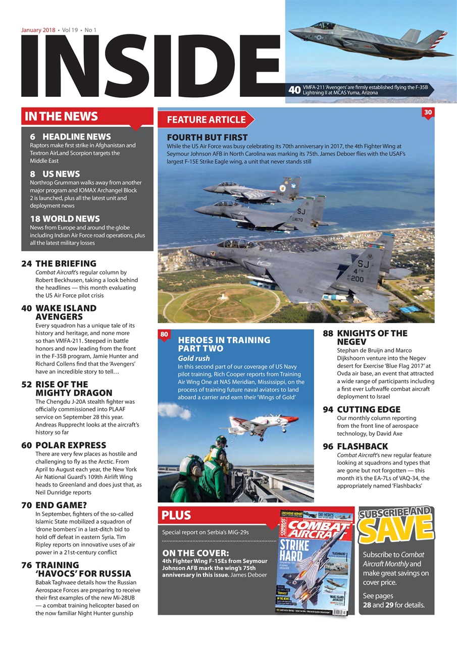 Combat Aircraft Journal Preview Pages