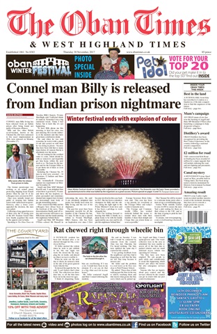 The Oban Times & Lochaber Times issue 30th November 2017