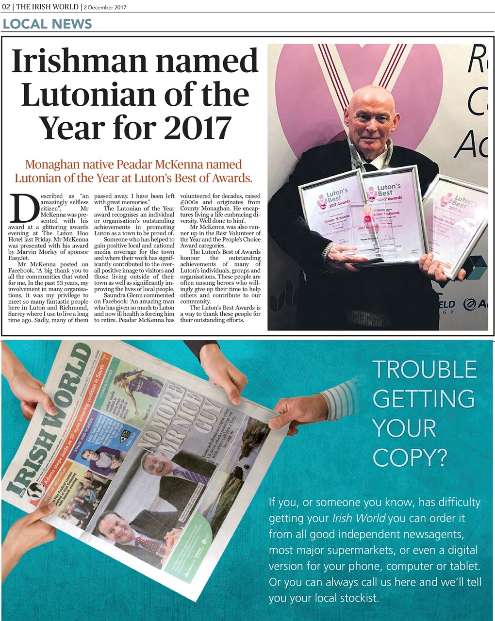 Irish World Preview Pages