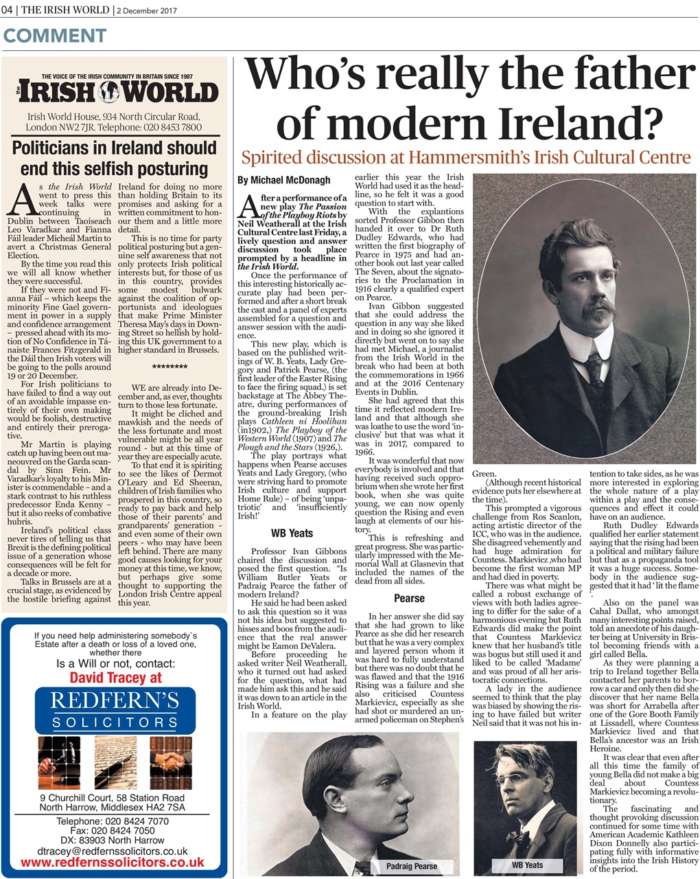 Irish World Preview Pages