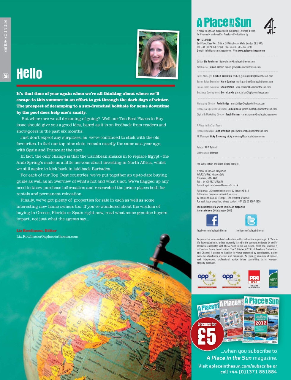 A Place in the Sun Magazine Preview Pages