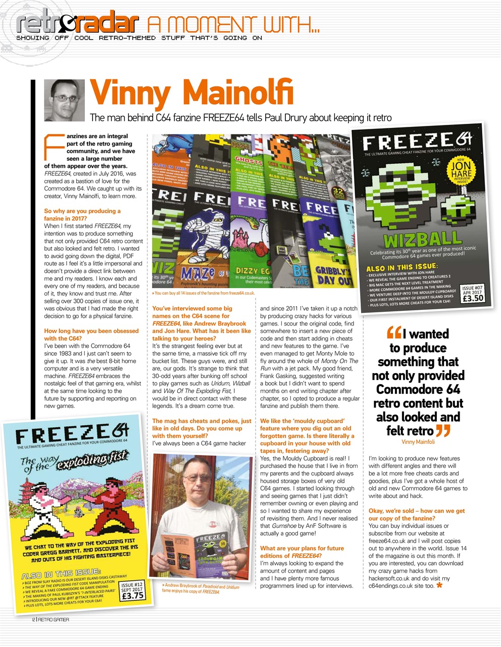 Retro Gamer Preview Pages