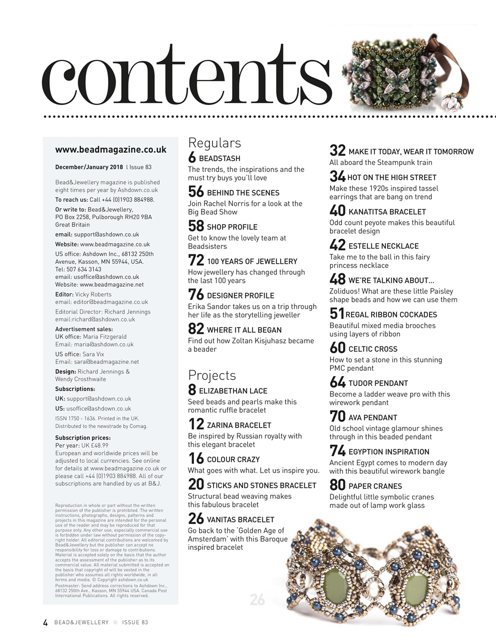 Bead & Jewellery Magazine Preview Pages