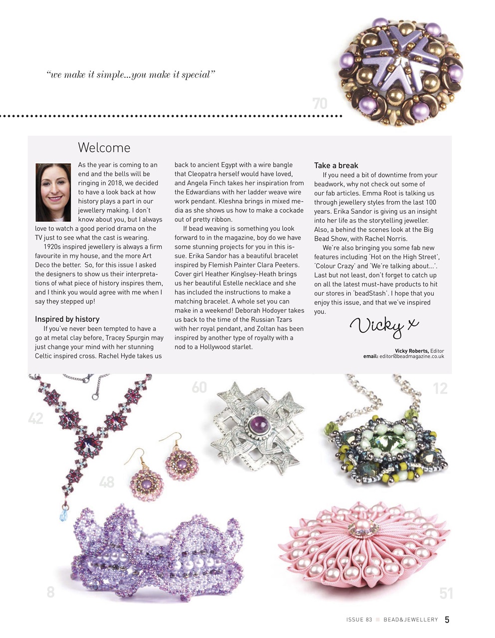 Bead & Jewellery Magazine Preview Pages