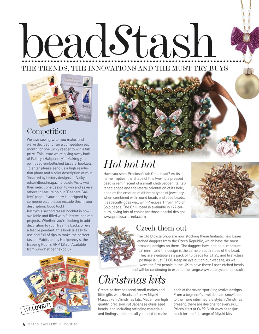 Bead & Jewellery Magazine Preview Pages