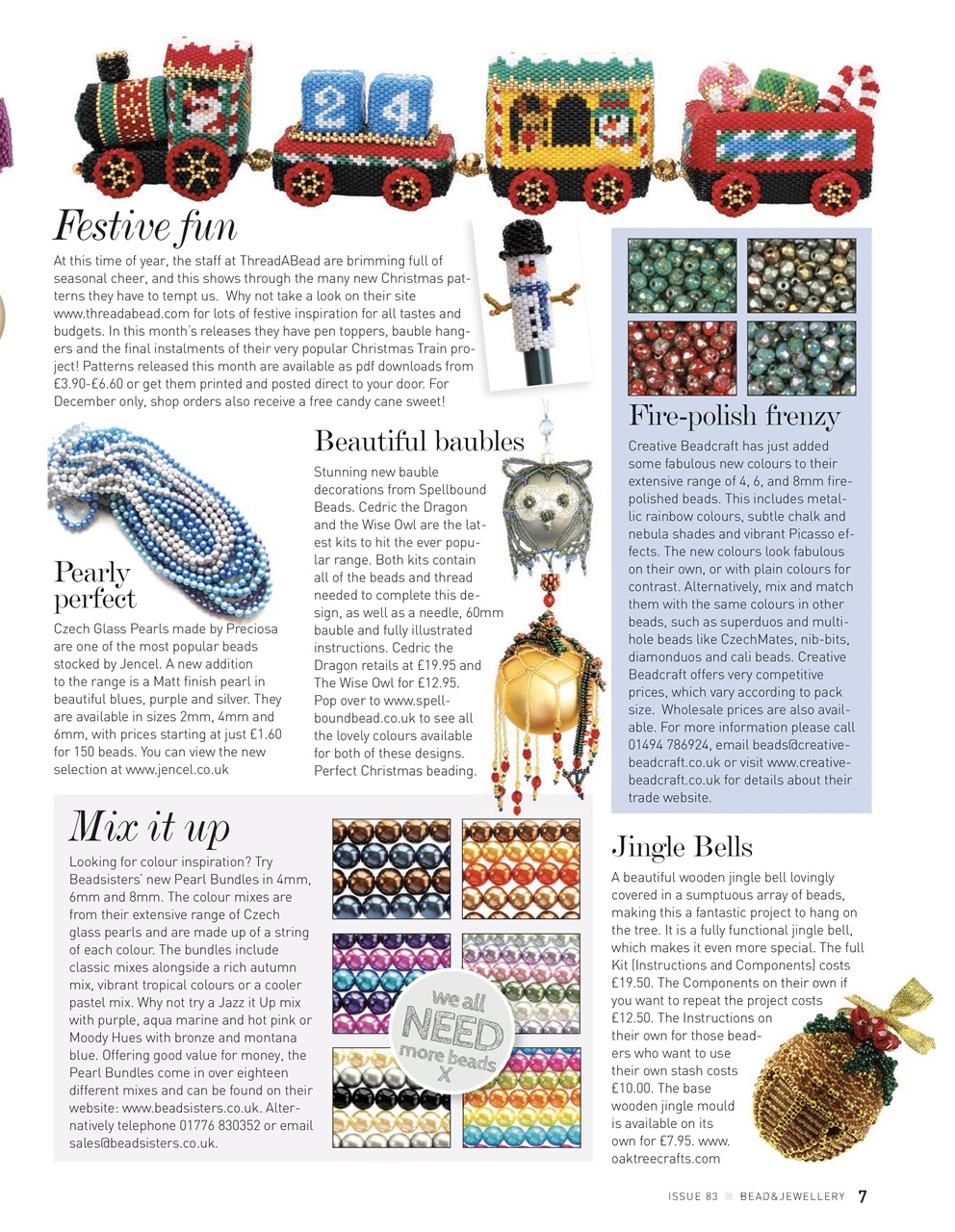Bead & Jewellery Magazine Preview Pages