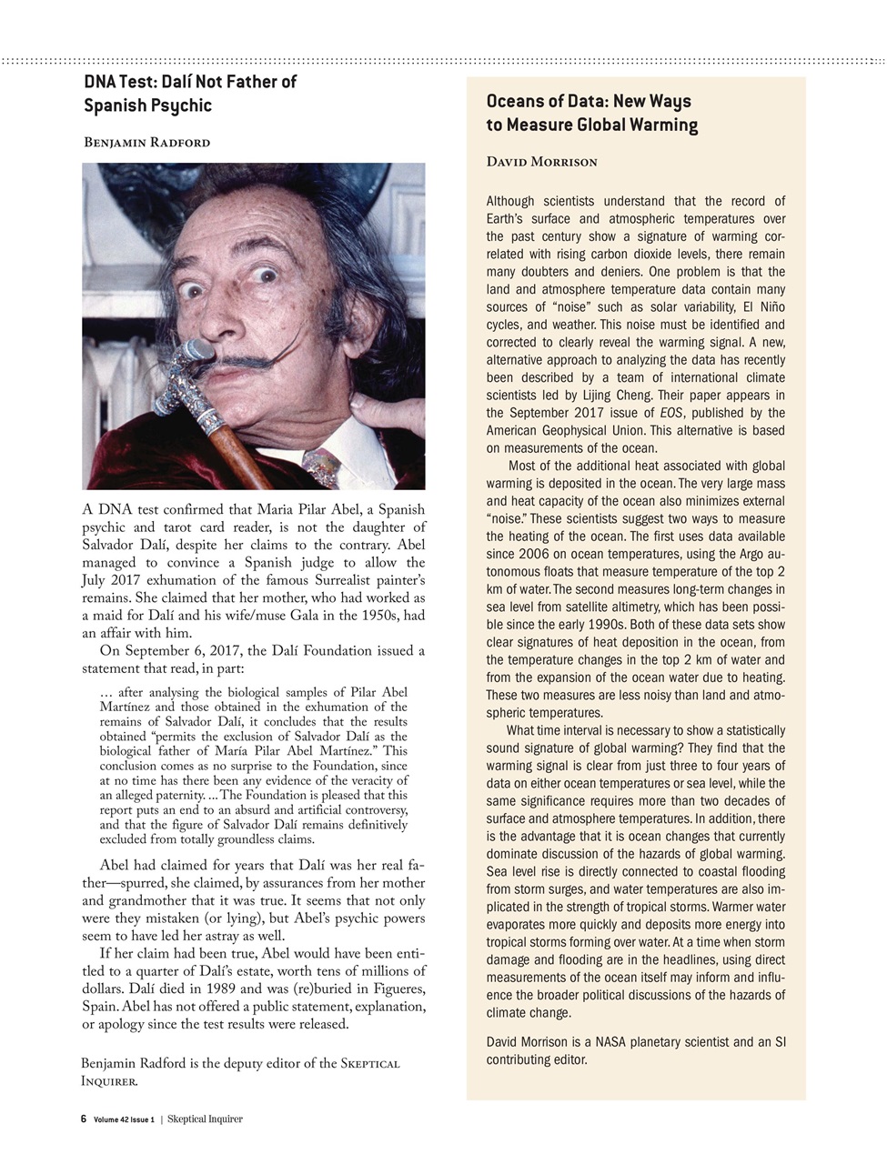 Skeptical Inquirer Preview Pages