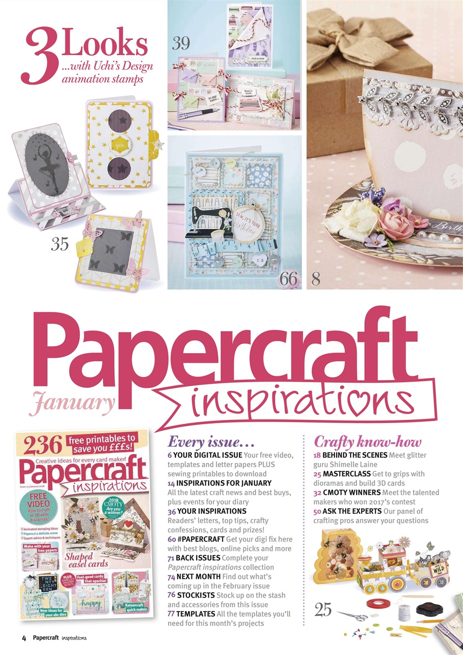 Papercraft Inspirations Preview Pages