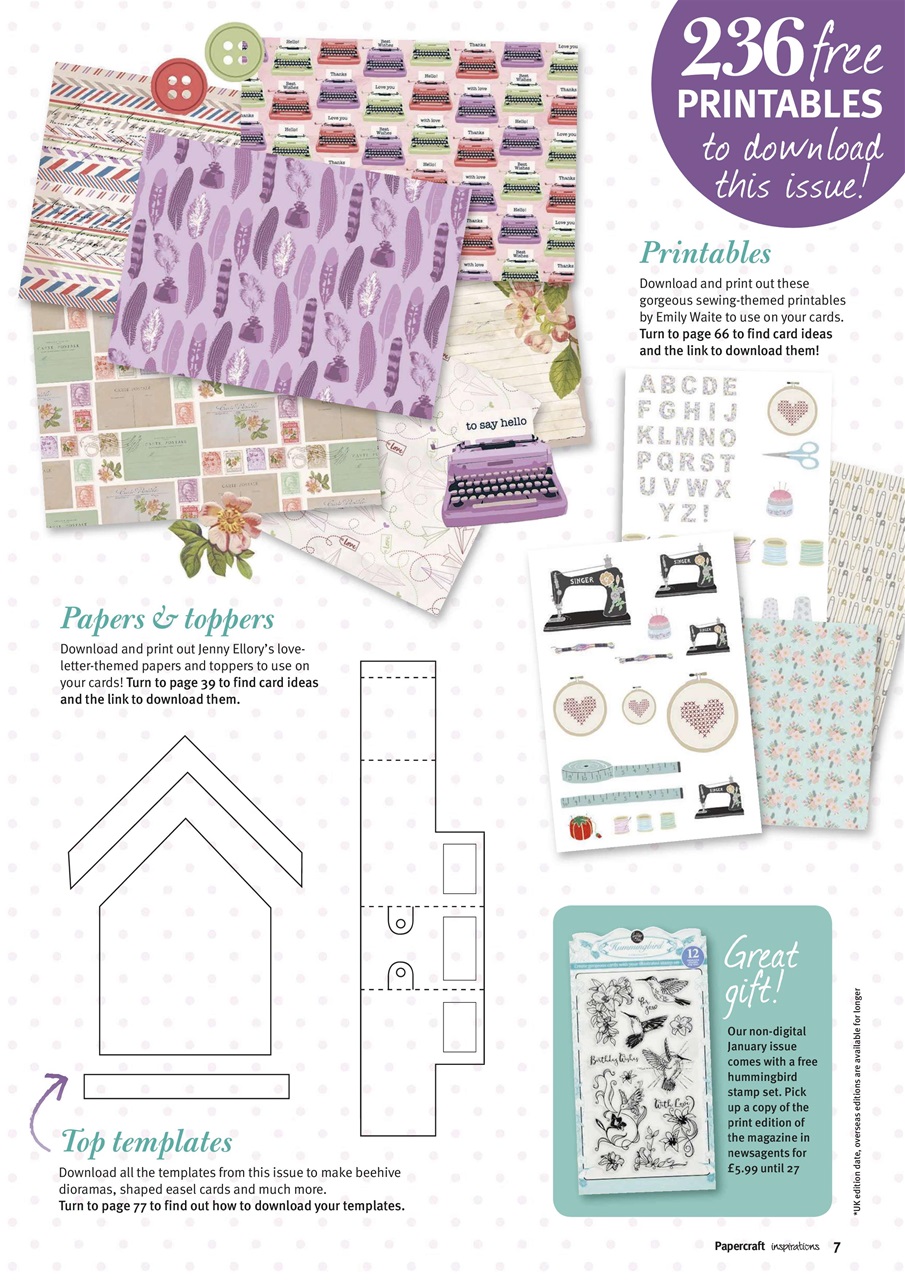 Papercraft Inspirations Preview Pages