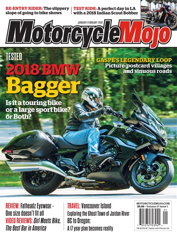 Motorcycle Mojo issue January/February18