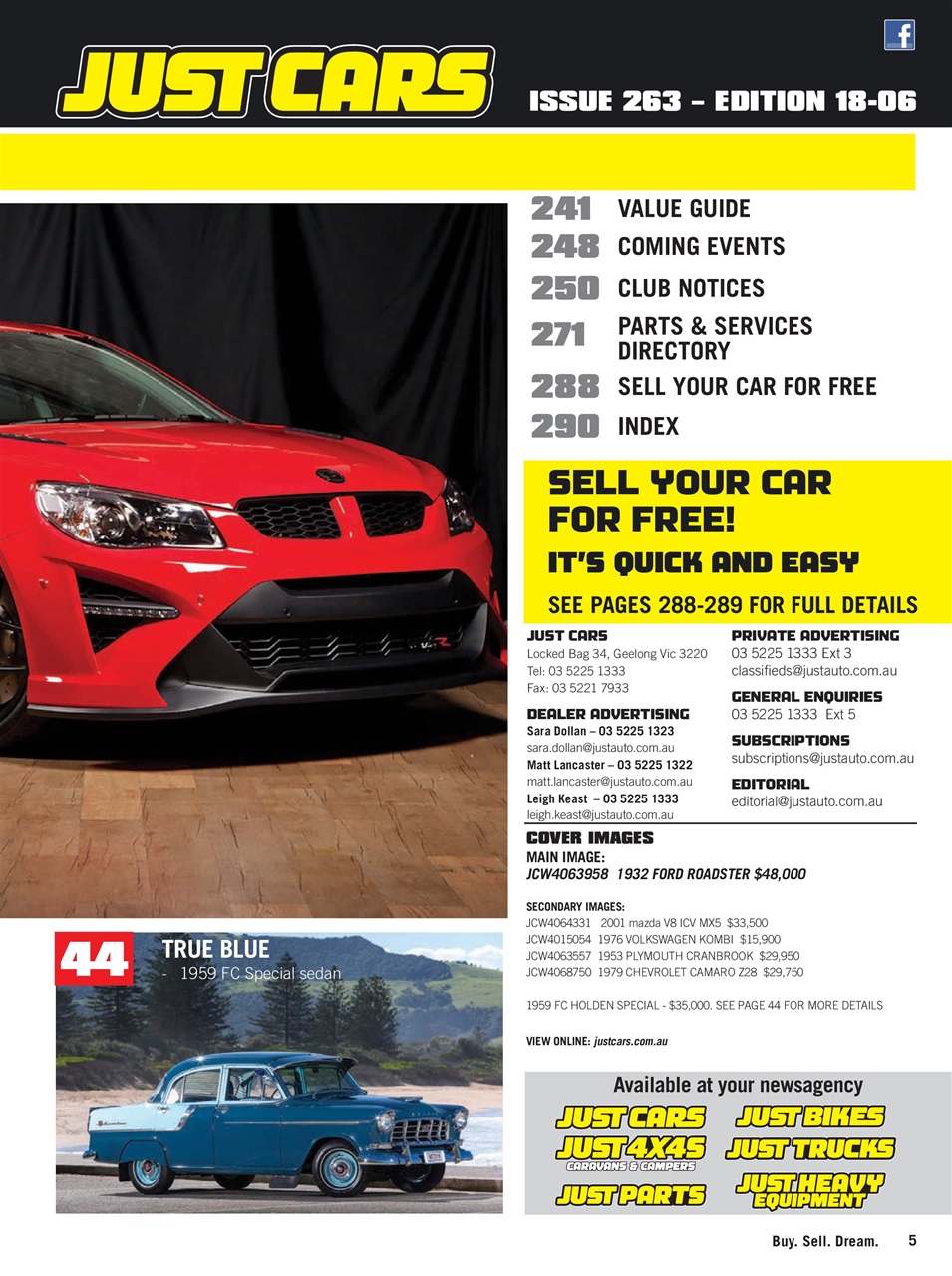 JUST CARS Preview Pages
