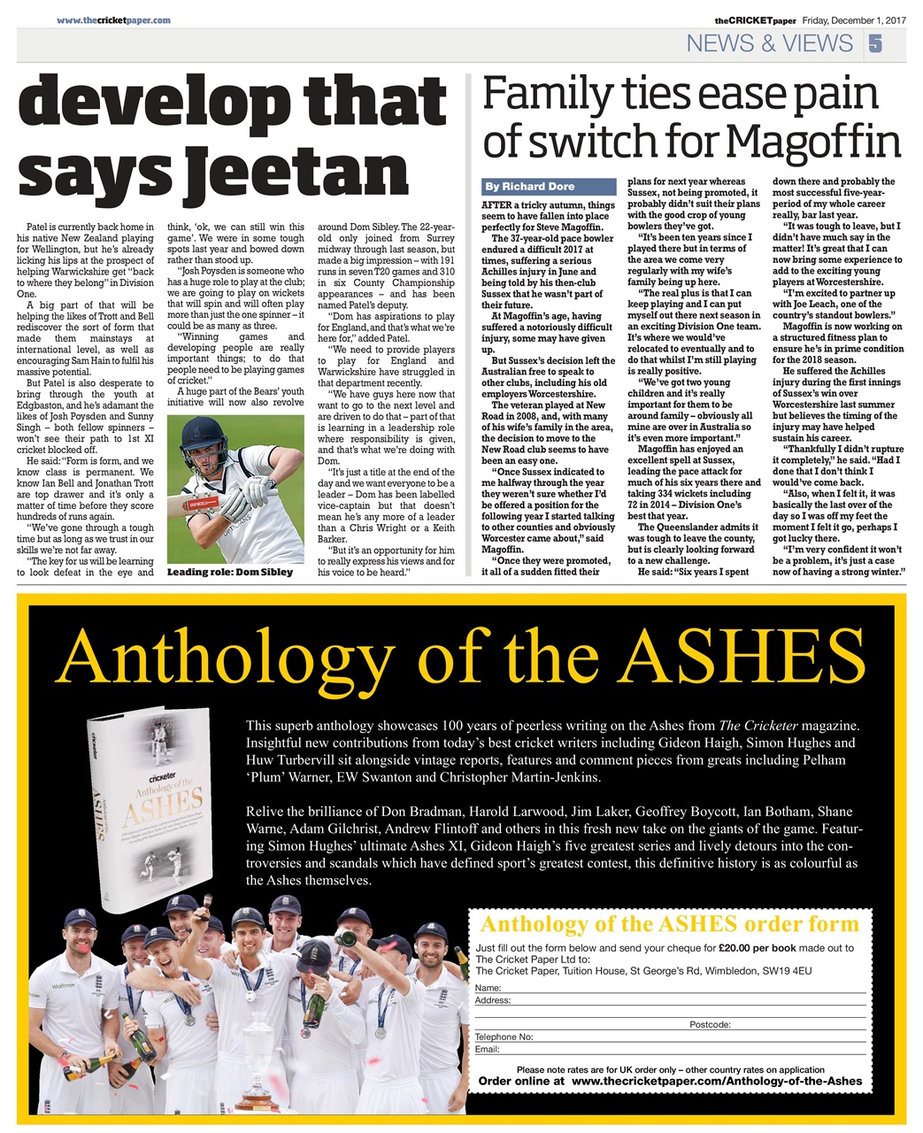 The Cricket Paper Preview Pages
