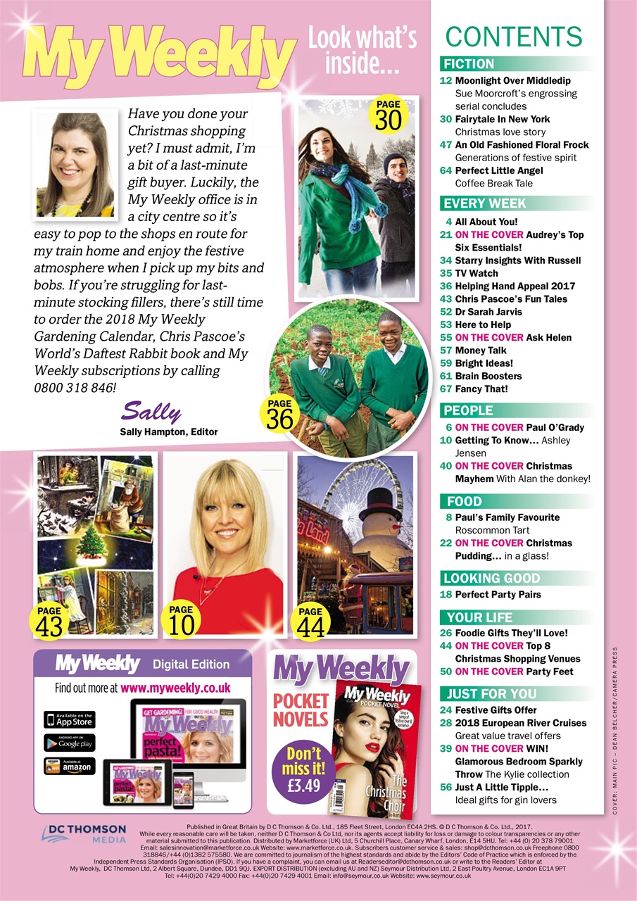 My Weekly Preview Pages