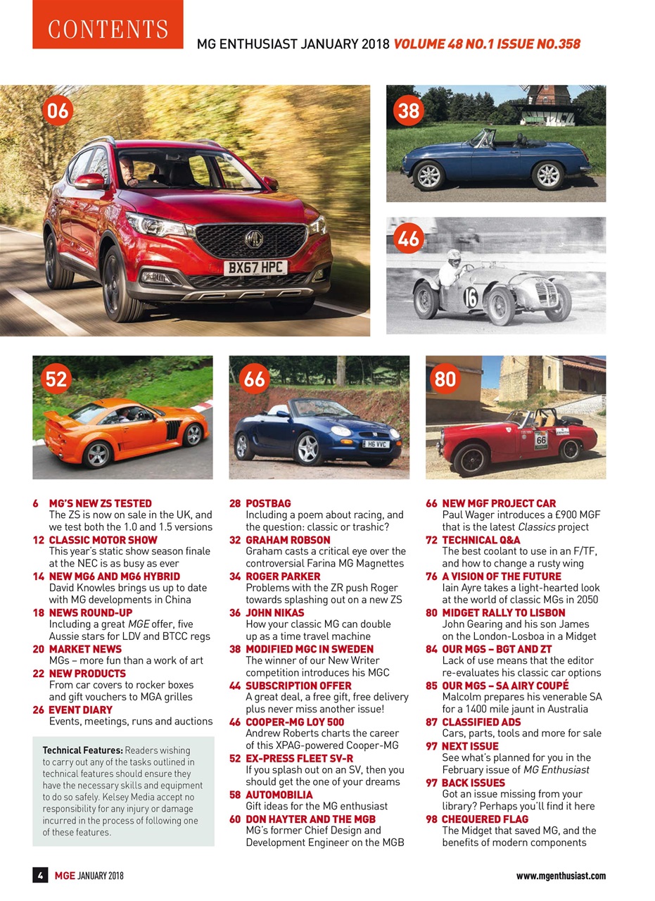 MG Enthusiast Preview Pages