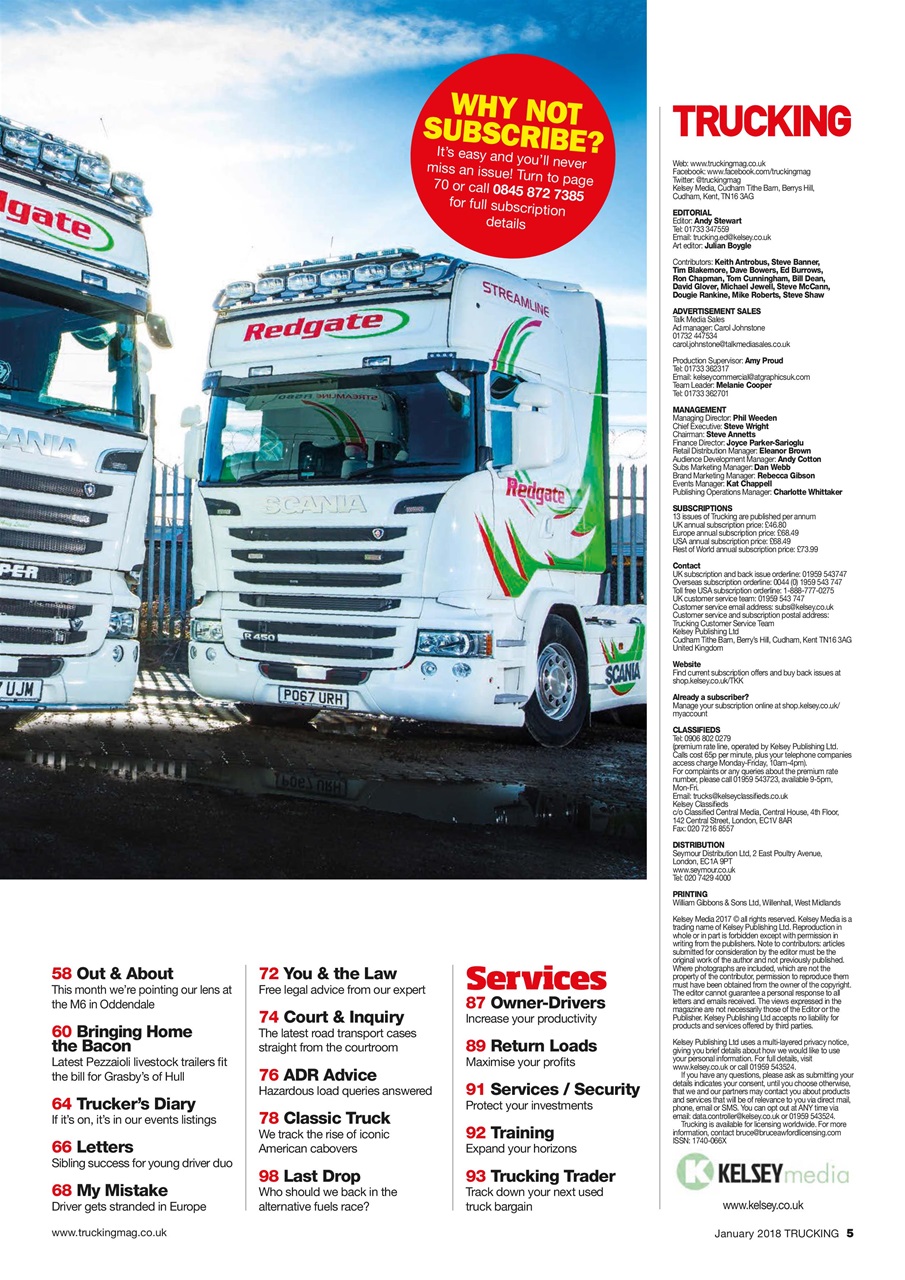 Trucking Magazine Preview Pages
