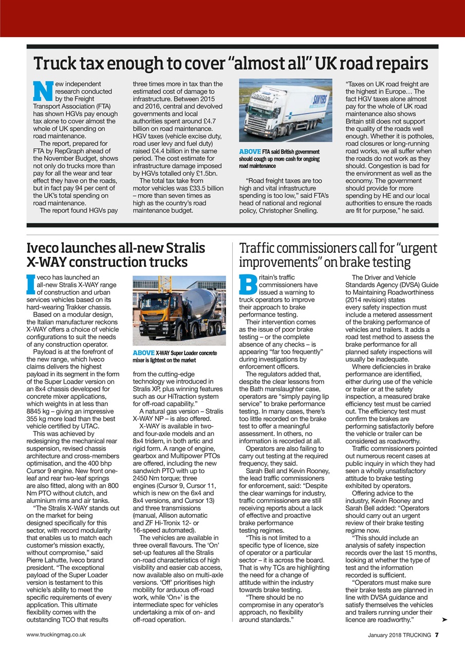 Trucking Magazine Preview Pages