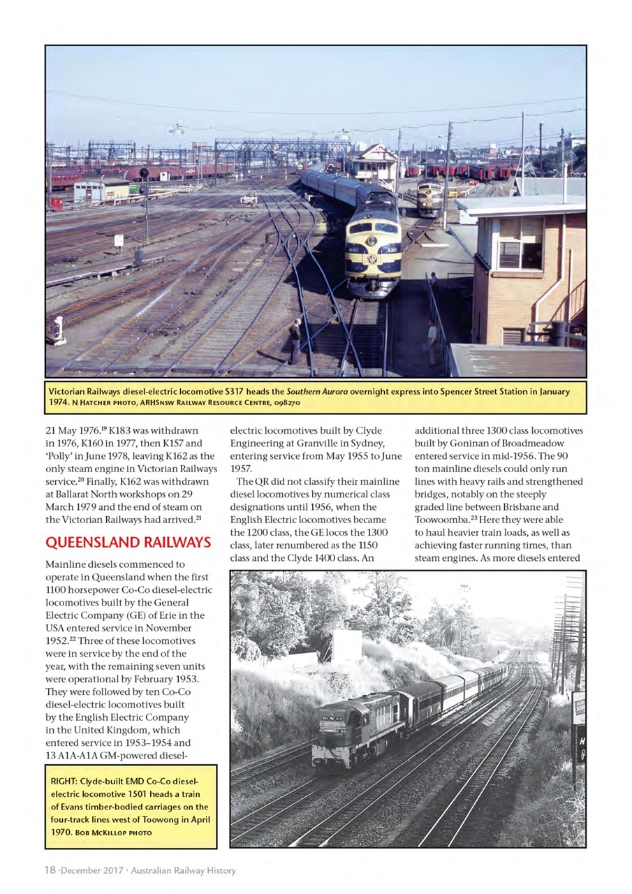 Australian Railway History Preview Pages