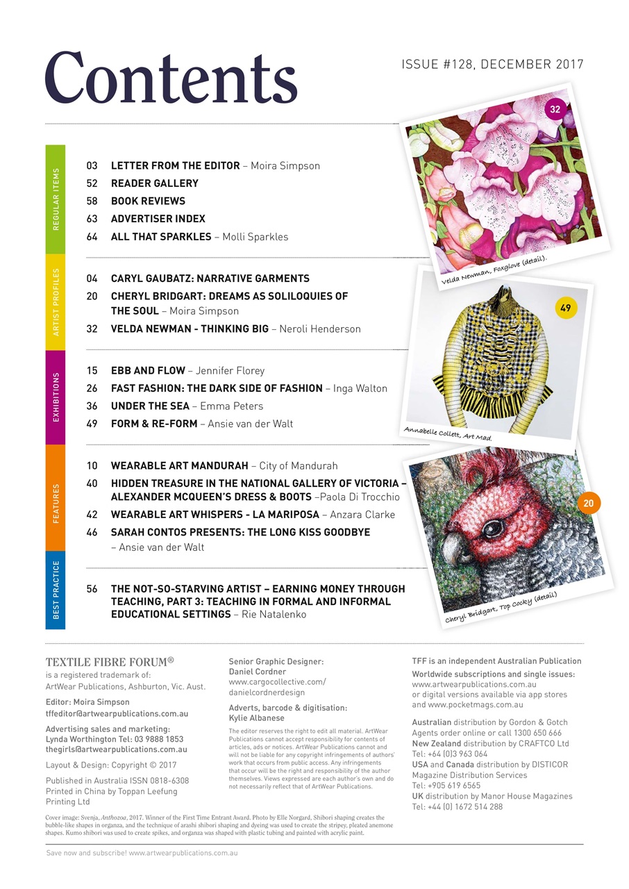 Textile Fibre Forum Preview Pages