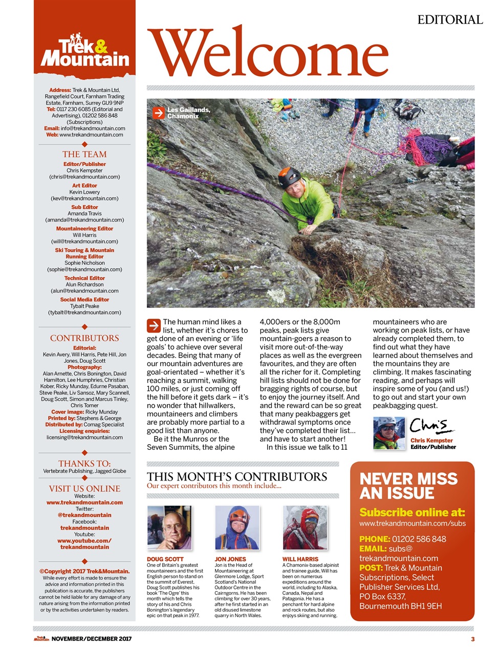 Trek & Mountain Magazine Preview Pages
