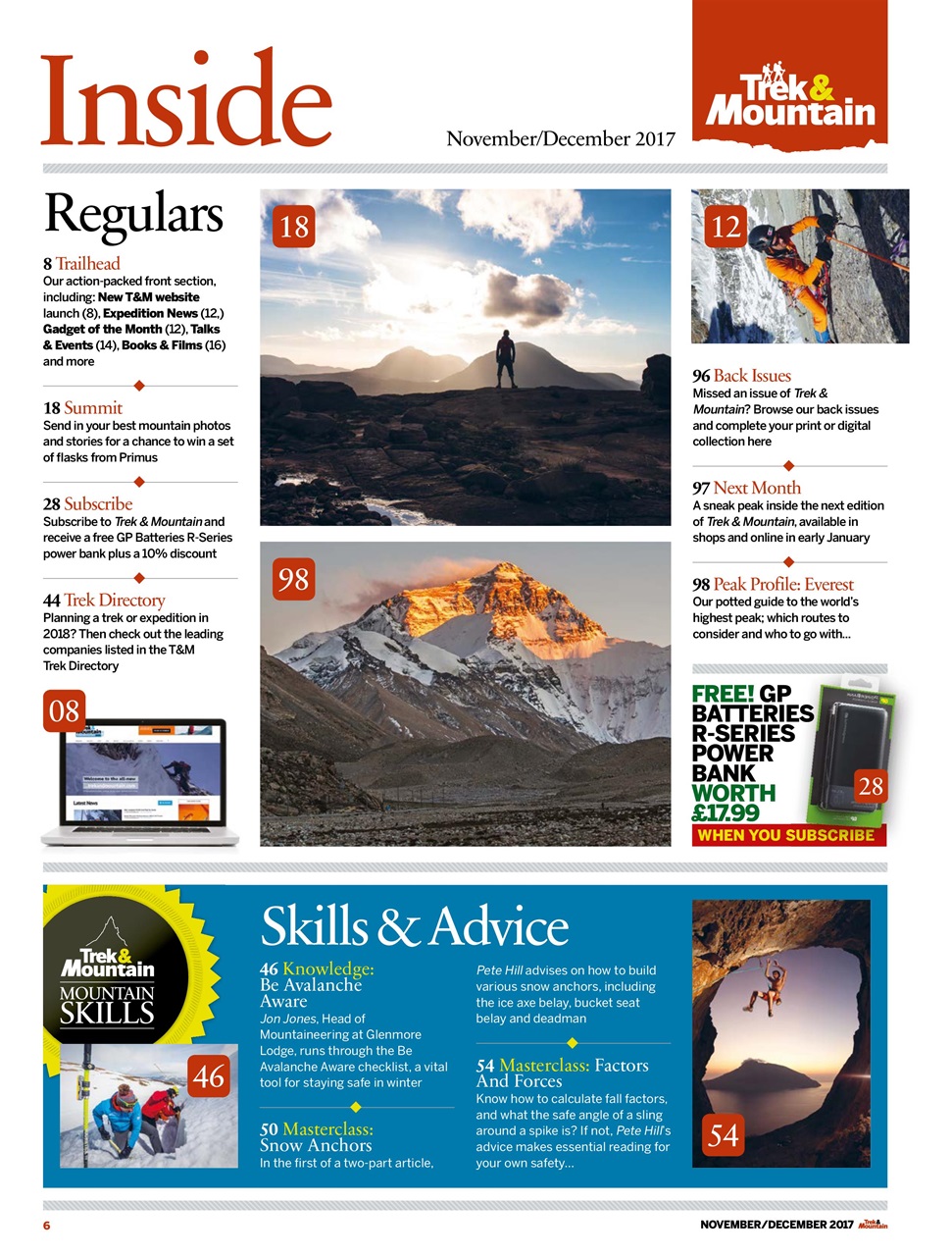 Trek & Mountain Magazine Preview Pages